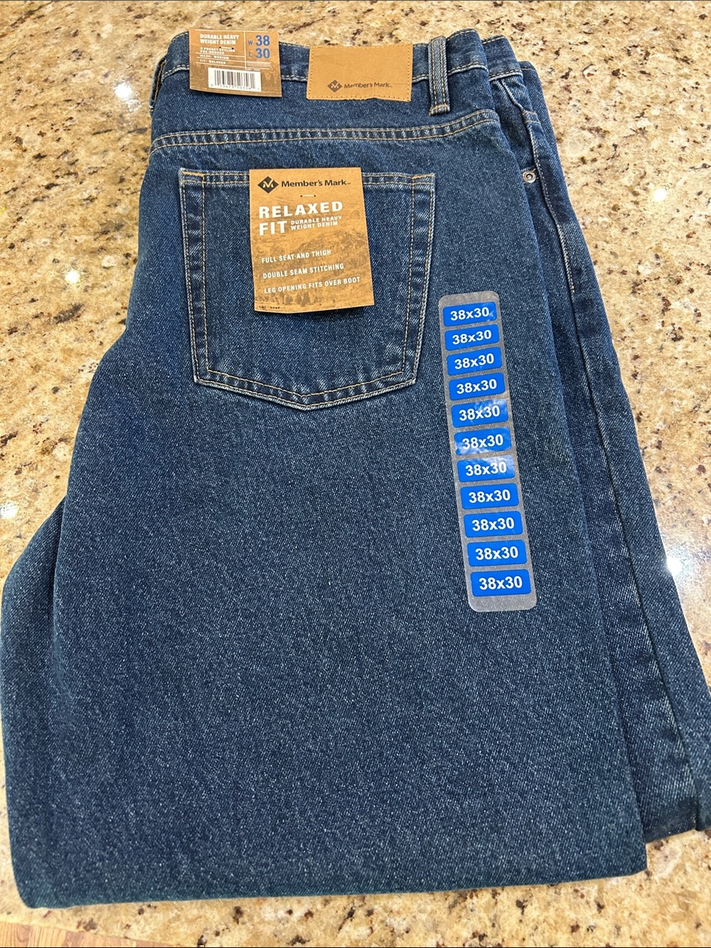 Member's Mark Relaxed Fit Men’s Jeans — Dark Indigo